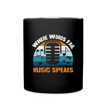 Musician Music Rhythm Clef - Full Colour Mug - black - Front