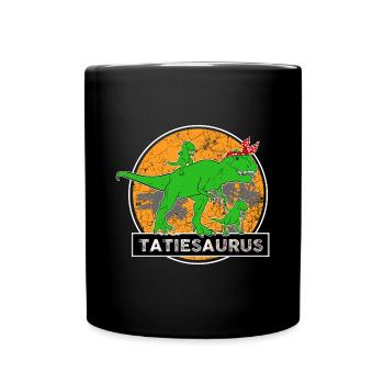 Ma Tatie Dinosaure C'est la Meilleure - Mug uni - noir - Devant