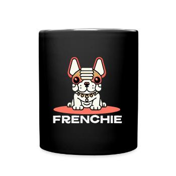 Frenchie Robot Chien Cadeau Frenchie - Mug uni - noir - Devant