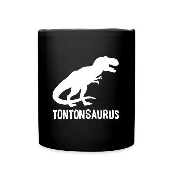 Tontonsaurus Une vraie légende Cadeau Tonton - Mug uni - noir - Devant