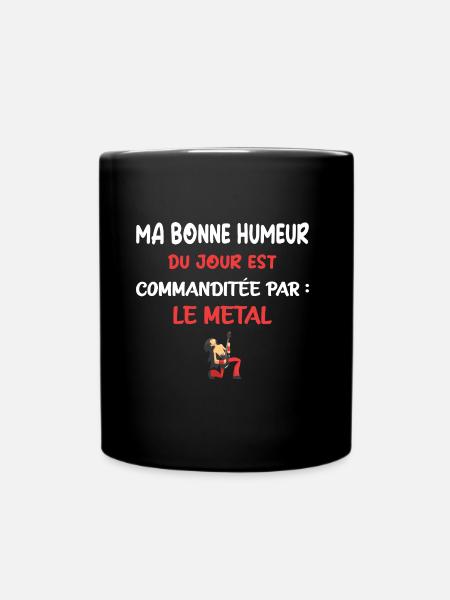 Ma bonne humeur du jour t-shirt metal homme - Mug uni - noir