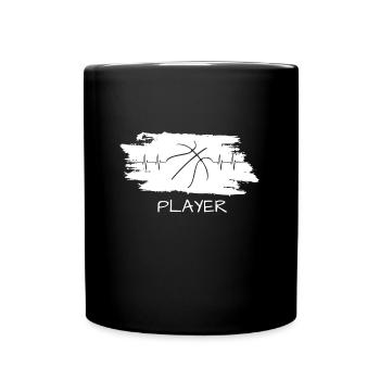 Basketball Player Streetball - Tasse einfarbig - Schwarz - Vorne