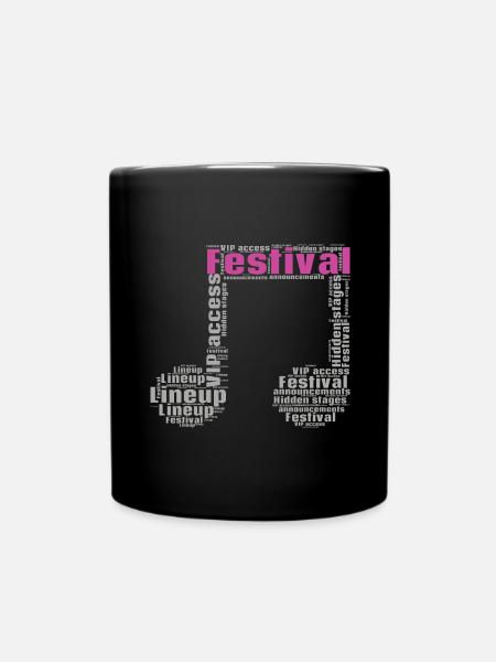 Festival - Tasse einfarbig - Schwarz