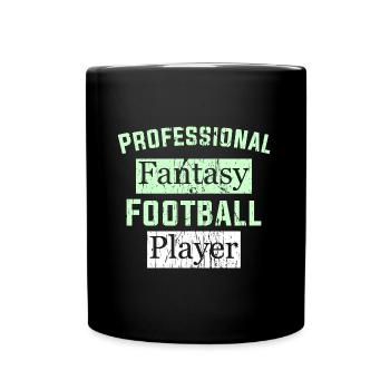 Professional Fantasy Football Player - Full Colour Mug - black - Front