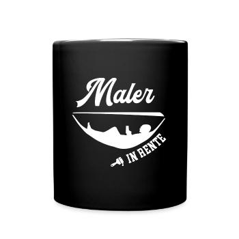 Maler in Rente Ruhestand Lackierer Rentner Malerei - Tasse einfarbig - Schwarz - Vorne