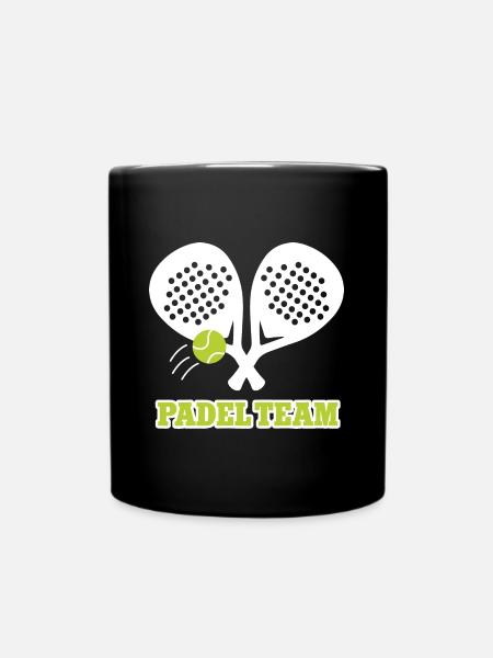 Padel Team Paddle Tennis Padelspieler Paddleball - Tasse einfarbig - Schwarz