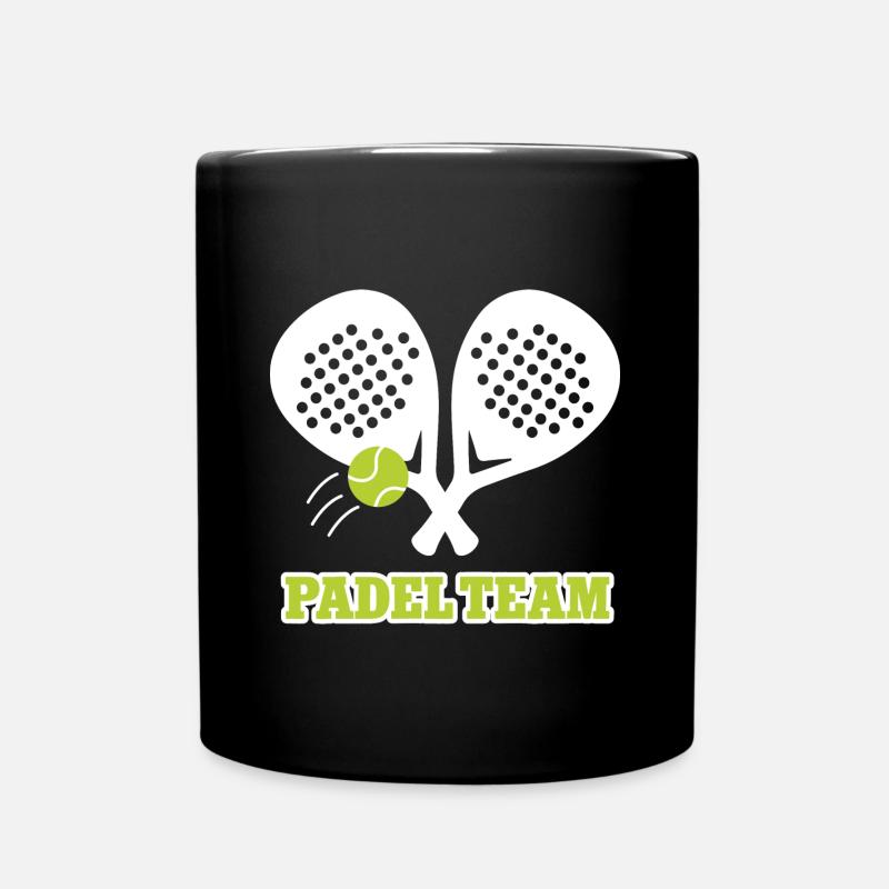 Padel Team Paddle Tennis Padelspieler Paddleball - Tasse einfarbig - Schwarz