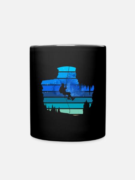Spéléologie sunset retro - Mug uni - noir