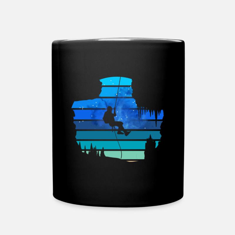 Spéléologie sunset retro - Mug uni - noir