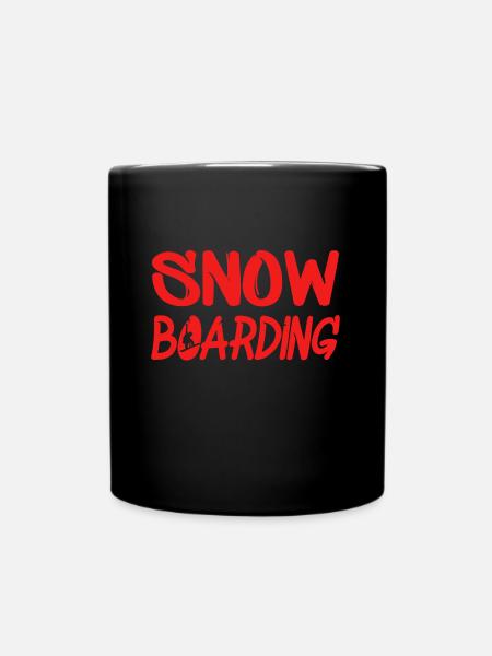 snowboarding - Tasse einfarbig - Schwarz
