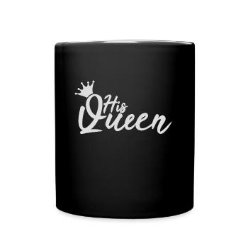 Sa tenue de Couple Reine Roi Reine - Mug uni - noir - Devant