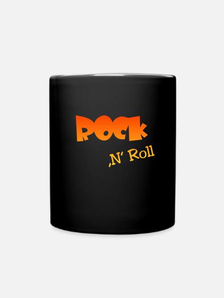 Rock n Roll - Tasse einfarbig - Schwarz