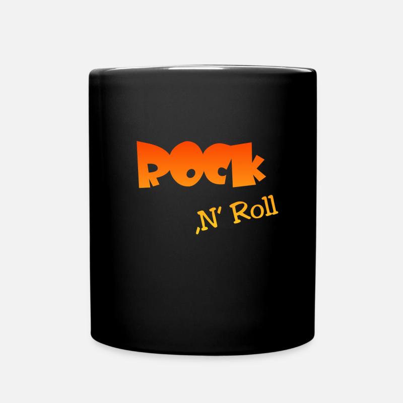 Rock n Roll - Tasse einfarbig - Schwarz
