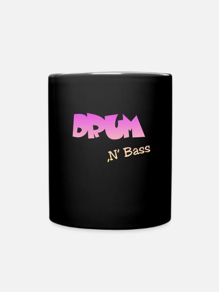 Drum n Bass, Techno, Minimal - Tasse einfarbig - Schwarz