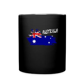 Australien, Australia - Tasse einfarbig - Schwarz - Vorne