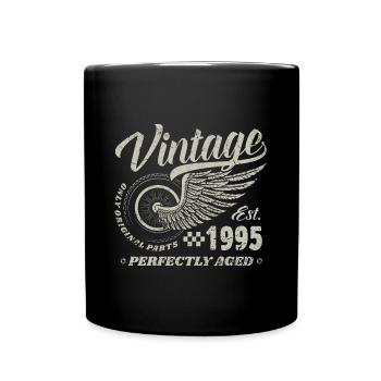 30th Birthday 30 Years Born 1995 Man Woman - Full Colour Mug - black - Front