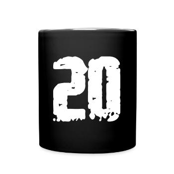 20 Number Vintage - Full Colour Mug - black - Front