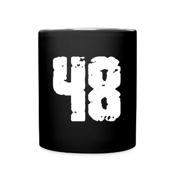 48 Nombre Vintage - Mug uni - noir - Devant