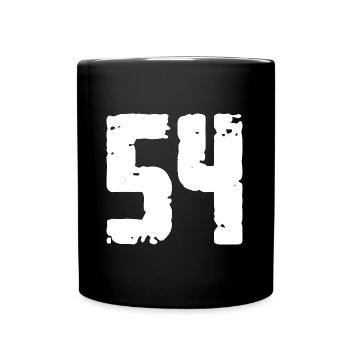 54 Nombre Vintage - Mug uni - noir - Devant