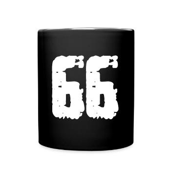 66 Number Vintage - Full Colour Mug - black - Front