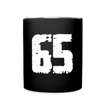 65 Number Vintage - Full Colour Mug - black - Front