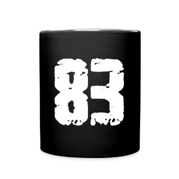 83 Nombre Vintage - Mug uni - noir - Devant