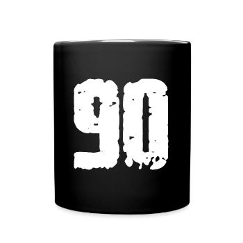 90 Number Vintage - Full Colour Mug - black - Front