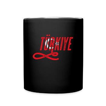 Türkiye - Tasse einfarbig - Schwarz - Vorne