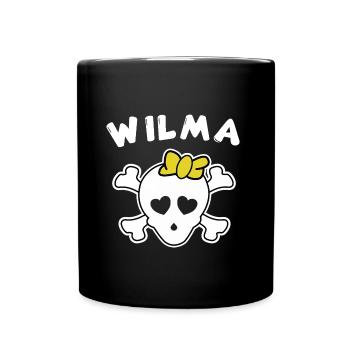 Pirate Wilma Design for Girls and Women - Full Colour Mug - black - Front
