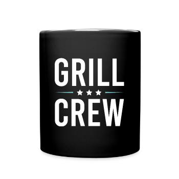 Équipe de grillades - Mug uni - noir - Devant