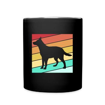 Bouvier australien chien - Mug uni - noir - Devant