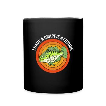 Perch, Crappie, Fish, Sunfish - Full Colour Mug - black - Front