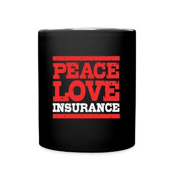 Versicherung Versicherungsagent - Tasse einfarbig - Schwarz - Vorne