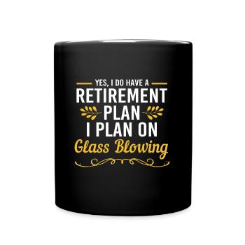 Glassblowing Glass - Full Colour Mug - black - Front