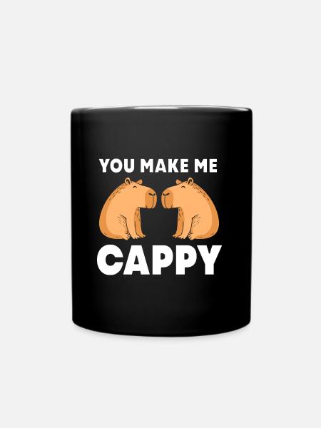 Capibara Capybara - Tasse einfarbig - Schwarz