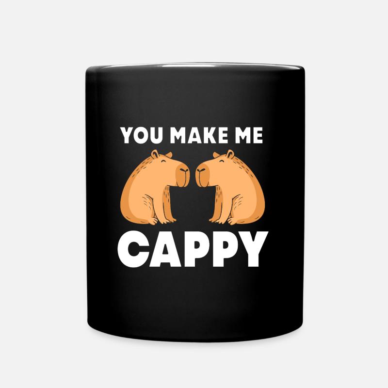 Capibara Capybara - Tasse einfarbig - Schwarz