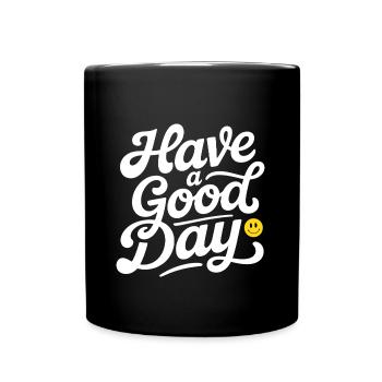 Bonne journée - Mug uni - noir - Devant