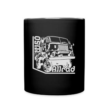 IFA LKW W50 4x4 Allrad L6 - Tasse einfarbig - Schwarz - Vorne