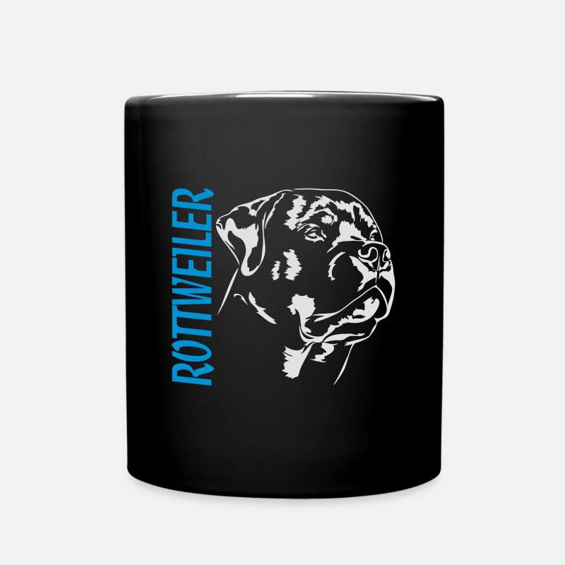 ROTTWEILER Hundeportrait Wilsigns Hundesport Hunde - Tasse einfarbig - Schwarz