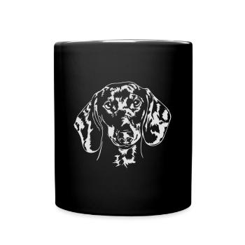 Teckel Teckel Les chiens de Teckel Wilsign - Mug uni - noir - Devant