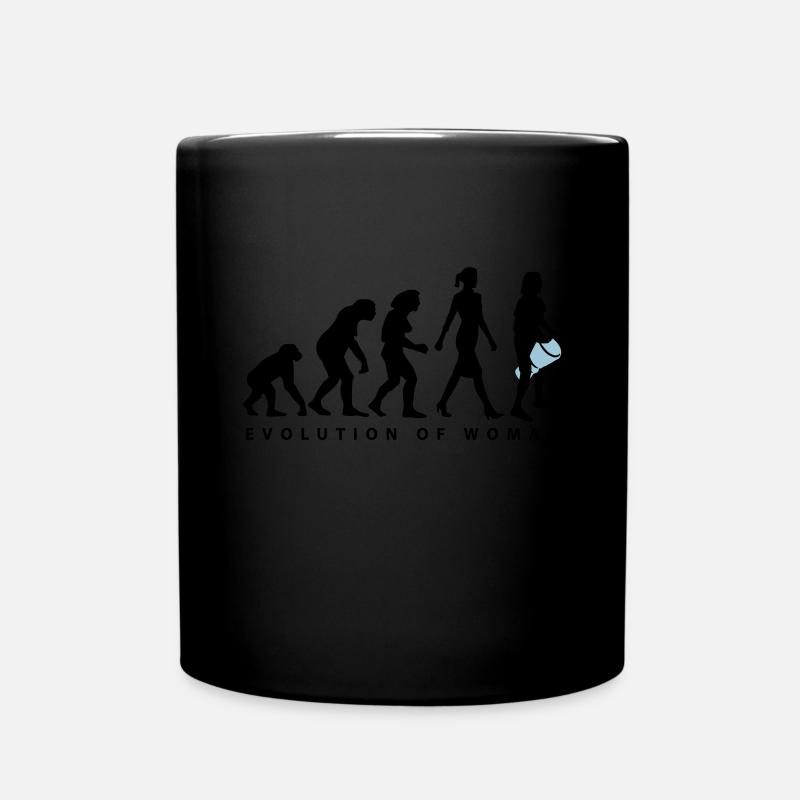 Evolution der Frau Djembe - Tasse einfarbig - Schwarz