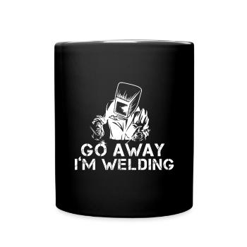 Schweißer - Tasse einfarbig - Schwarz - Vorne