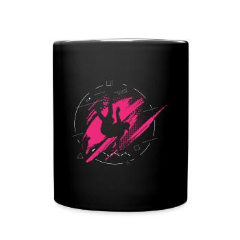 Cadeau rose fille rose - Mug uni - noir - Devant