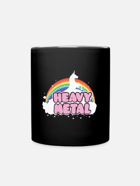 Heavy Music Unicorn Music Cadeau Ella Lopez - Mug uni - noir