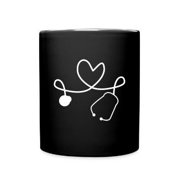 Infirmière - Mug uni - noir - Devant