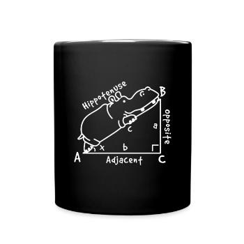 Mathe Dreieck Geometrie - Tasse einfarbig - Schwarz - Vorne