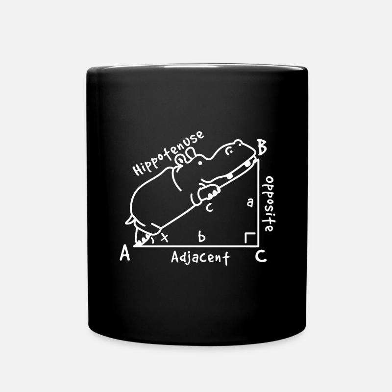 Mathe Dreieck Geometrie - Tasse einfarbig - Schwarz