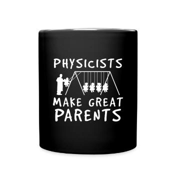 Physicist parents - Full Colour Mug - black - Front