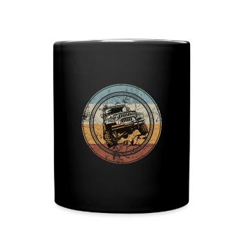 4x4 Tout-terrain I Vintage Retro Off Road - Mug uni - noir - Devant