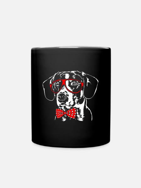 ENTLEBUCHER SENNENHUND lustig Brille Hund Wilsigns - Tasse einfarbig - Schwarz